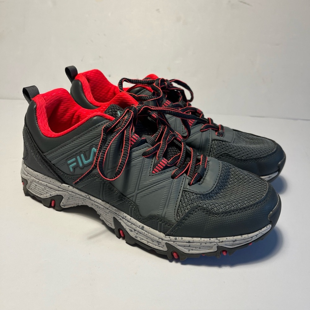 Fila Outdoor At Peake 24 TN Trail/Hiking Shoes Black/Gray/Pink Women’s Size 8.5